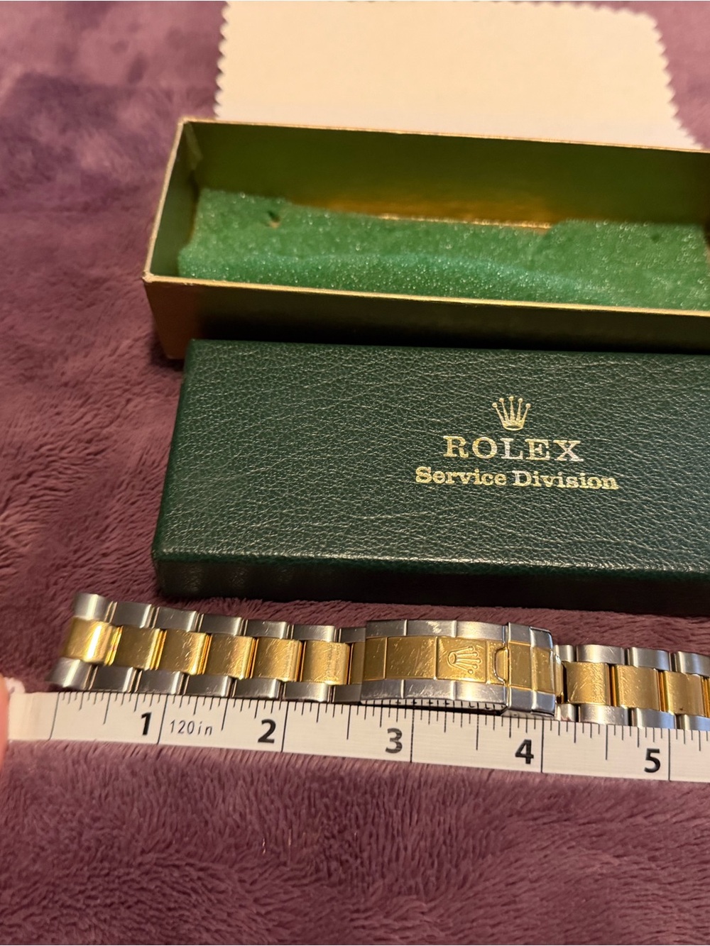 Rolex Two-Tone Gold and Silver Men's Bracelet - Picture 3 of 5